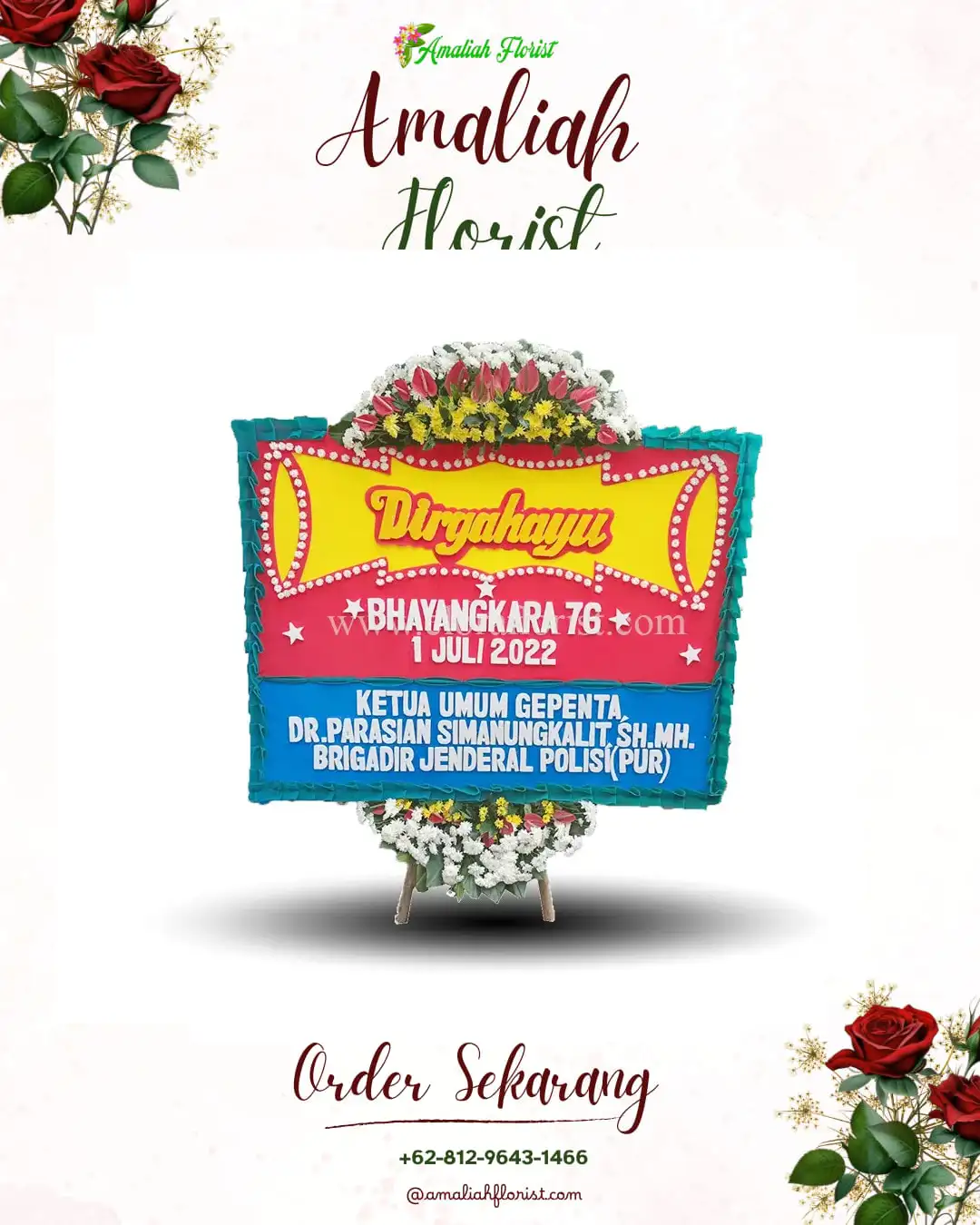 Papan Bunga HUT Ulang Tahun Sukoanyar